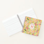 Glamour Floral Chic Gelb Notizblock (Innenseite)