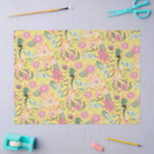 Glamour Floral Gelb Seidenpapier (Basteln)