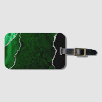 Glamour Forest Green Marmor Chic Silver Glitzer