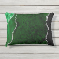 Glamour Forest Green Marmor Chic Silver Glitzer