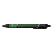 Glamour Forest Green Marmor Chic Silver Glitzer Kugelschreiber (Unterseite)