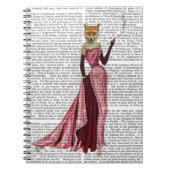 Glamour Fox in Rosa Notizblock (Vorderseite)