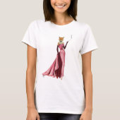 Glamour Fox in Rosa T-Shirt (Vorderseite)