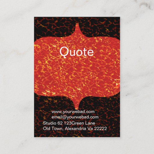 Glamour-Frau auf Safari-rotem Leopard-Druck Visitenkarte (Rückseite)