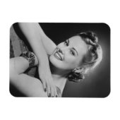 Glamour-Frau Magnet (Horizontal)