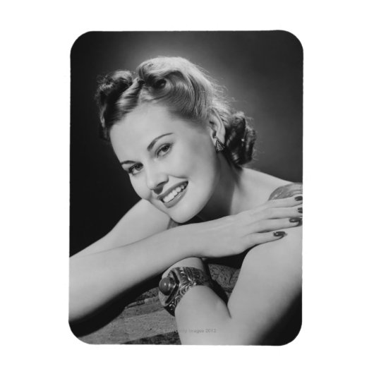 Glamour-Frau Magnet (Vertikal)