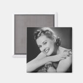 Glamour-Frau Magnet (Vorderseite/Rückseite)