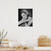Glamour-Frau Poster (Küche)