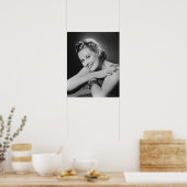 Glamour-Frau Poster (Küche)