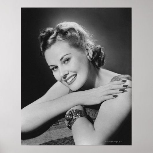 Glamour-Frau Poster (Vorne)