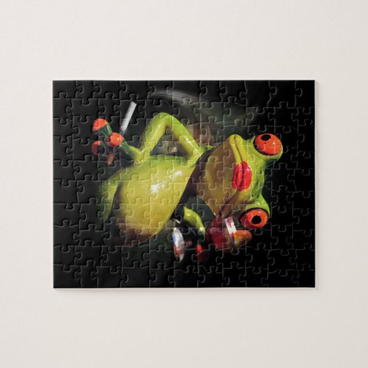 Glamour-Frosch-Rauch Puzzle (Horizontal)