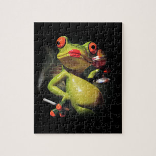Glamour-Frosch-Rauch Puzzle