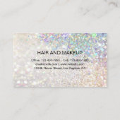 Glamour Funkelnd Glitzer Lip Gloss Kiss Visitenkarte (Rückseite)