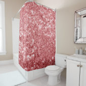 Glamour Funkelnd Pink Glitzer Duschvorhang (Beispiel)