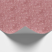 Glamour Funkelnd Pink Glitzer Geschenkpapier (Ecke)