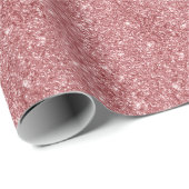 Glamour Funkelnd Pink Glitzer Geschenkpapier (Rolleneckpunkt)