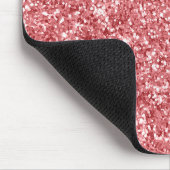 Glamour Funkelnd Pink Glitzer Mousepad (Ecke)