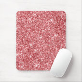 Glamour Funkelnd Pink Glitzer Mousepad (Mit Mouse)