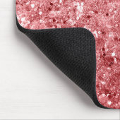 Glamour Funkelnd Pink Glitzer Mousepad (Ecke)
