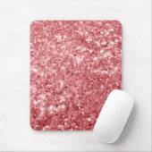 Glamour Funkelnd Pink Glitzer Mousepad (Mit Mouse)