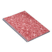 Glamour Funkelnd Pink Glitzer Notizblock (Rechte Seite)