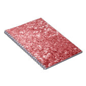 Glamour Funkelnd Pink Glitzer Notizblock (Rechte Seite)