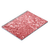 Glamour Funkelnd Pink Glitzer Notizblock (Linke Seite)