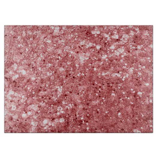 Glamour Funkelnd Pink Glitzer Schneidebrett (Vorderseite)