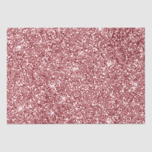 Glamour Funkelnd Pink Glitzer Seidenpapier (Vorderseite)