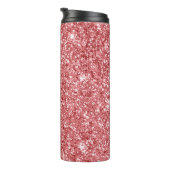 Glamour Funkelnd Pink Glitzer Thermosbecher (Nach rechts gedreht)