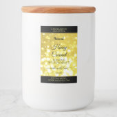 Glamour-Gelb-Glitzer-Produktkennzeichnungen Lebensmitteletikett (Vorderseite)