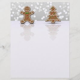 Glamour Gingerbread Man and Tree - Letterhead