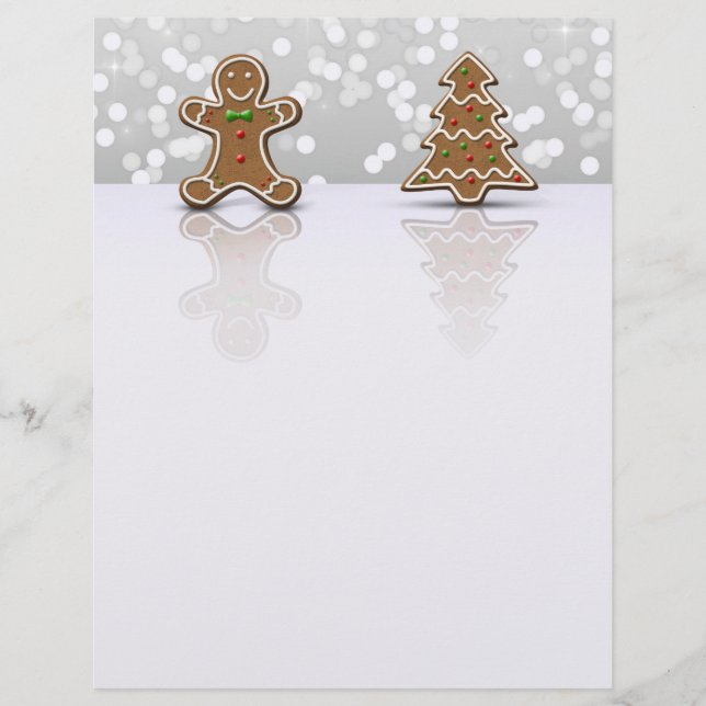 Glamour Gingerbread Man and Tree - Letterhead (Vorderseite)