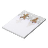 Glamour Gingerbread Man and Tree - Notepad Notizblock (Rotiert)