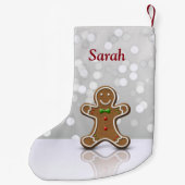 Glamour Gingerbread Mann - Strumpf Weihnachten Kleiner Weihnachtsstrumpf (Rückseite)