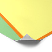 Glamour Giraffe im Spotlight Poster (Ecke)