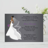 Glamour Girl Bridal Dusche Einladung 1(c1) (Stehend Vorderseite)