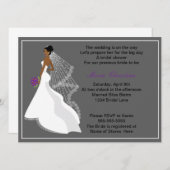 Glamour Girl Bridal Dusche Einladung 1(c3a) (Vorne/Hinten)