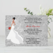 Glamour Girl Bridal Dusche Einladung 2 (Stehend Vorderseite)