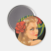Glamour Girl Magnet (Vorderseite/Rückseite)