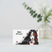 Glamour Girl Visitenkarte (Stehend Vorderseite)