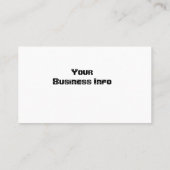 Glamour Girl Visitenkarte (Rückseite)