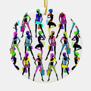Glamour Girls Keramik Ornament