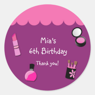 Glamour Girls Makeup Anzieh Party Favor Aufkleber
