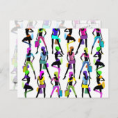 Glamour Girls Postkarte (Vorne/Hinten)