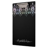 Glamour Giro Diamond Sparkle Monogram Name Klemmbrett (Links)