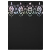 Glamour Giro Diamond Sparkle Monogram Name Klemmbrett (Rückseite)