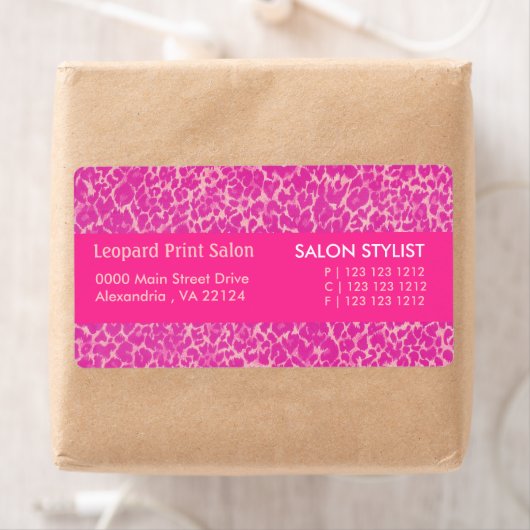 Glamour Glamour Hot Pink Panther Pattern Spots (Insitu)