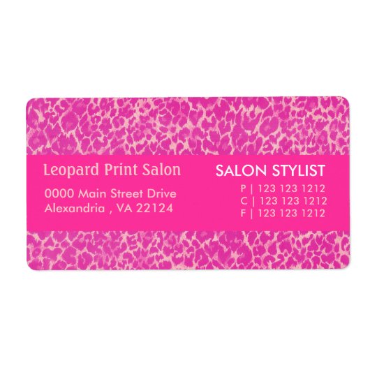 Glamour Glamour Hot Pink Panther Pattern Spots (Vorne)