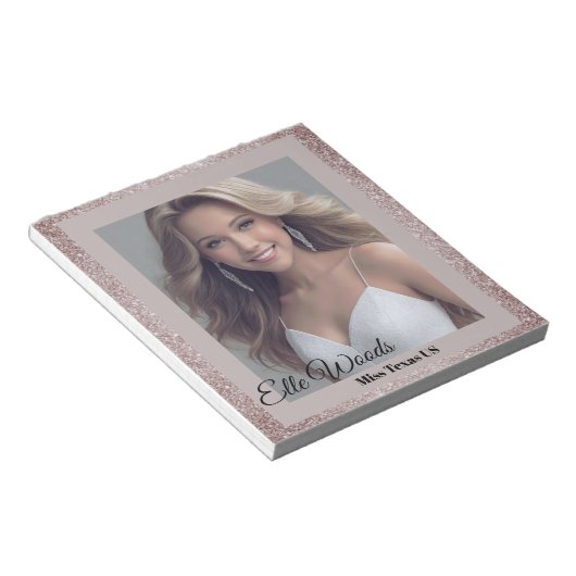 Glamour Glitz Autograph Pad Notizblock (angewinkelt)